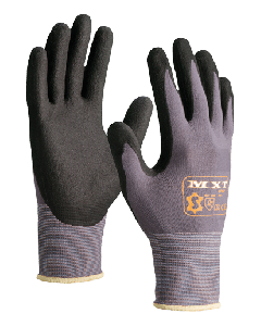 Sacobel Knitted polyester glove with nitrile micro-foam coating