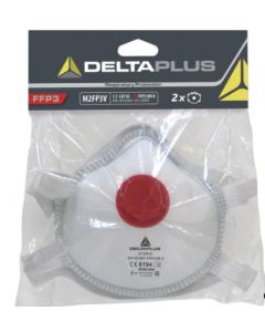 Delta Plus FFP3 Masks with Valve, Pack of 2